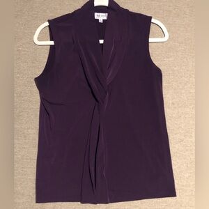 Jones Studio Purple Sleeveless Top EUC